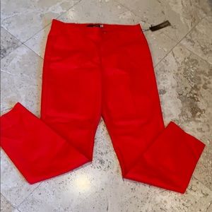 Crosby, new red pedal pusher pant